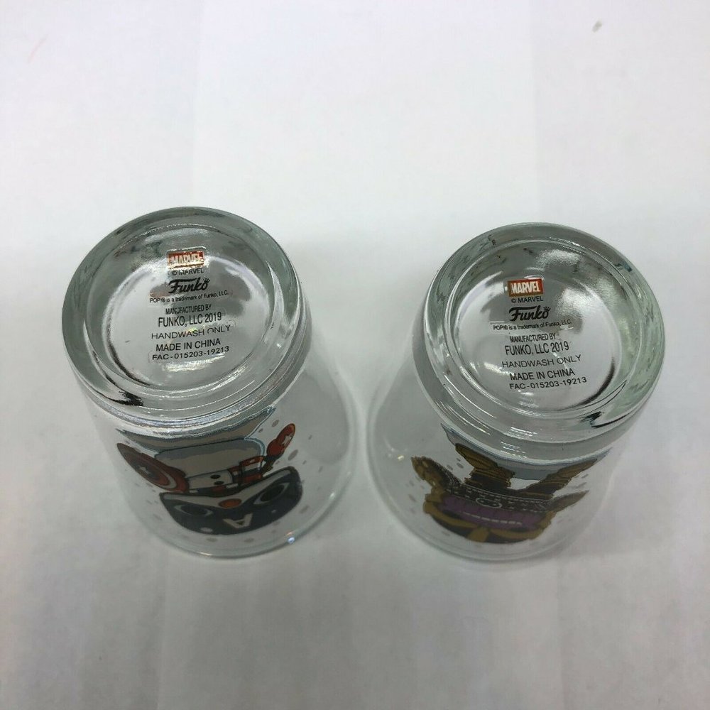 Funko Marvel Thanos Captain America Toothpick Holders Shot Glass Lot of 2 - Picture 7 of 8